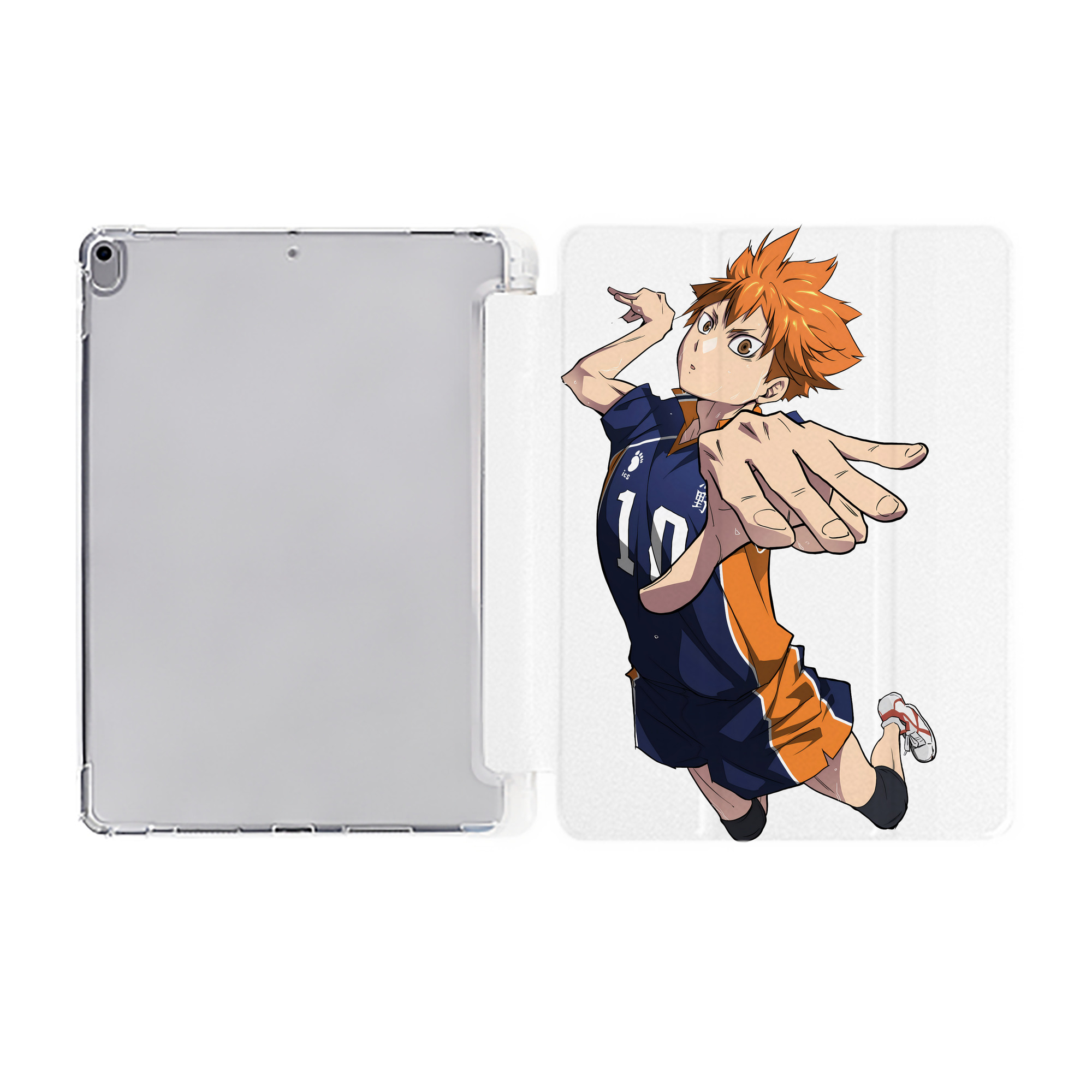 （画像用） ハイキュー!! Haikyu!! IPad ケース ペン収納付き 三つ折りスタンド PUレザー×シリコン 対応機種9.5/10.5/10.9インチ